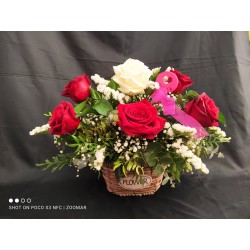 cesta de rosas para el día de la madre, envíos a toda España.