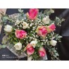💐​🌹​ramo de rosas y tulipanes