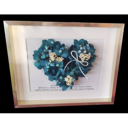 Cuadro de flor preservada. Envio a domicilio 24 -48h.