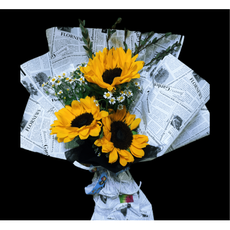 girasol, verano, envío a domicilio, flor de temporada, floristeria la aljorra