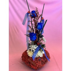 CORAZON DE MUSGO ROJO