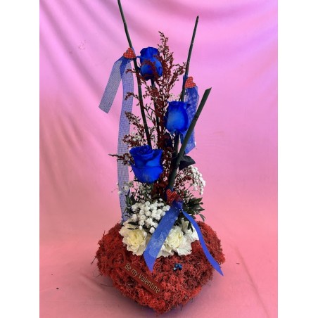 CORAZON DE MUSGO ROJO