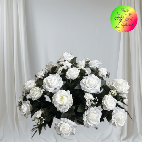 centro para nicho en tonos blancos