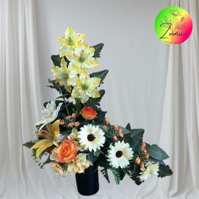 centro de flores artificiales para el cementerio. envio a toda españa