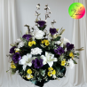 centro de flor artificial para cementerio