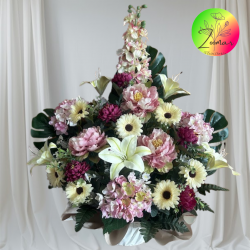 centro de flores artificiales para cementerio