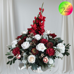 centro de flores artificiales para cementerio