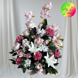 centro de flores artificiales