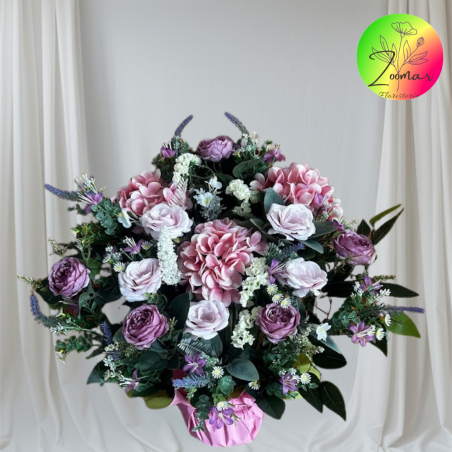 centro de flores artificiales para cementerio